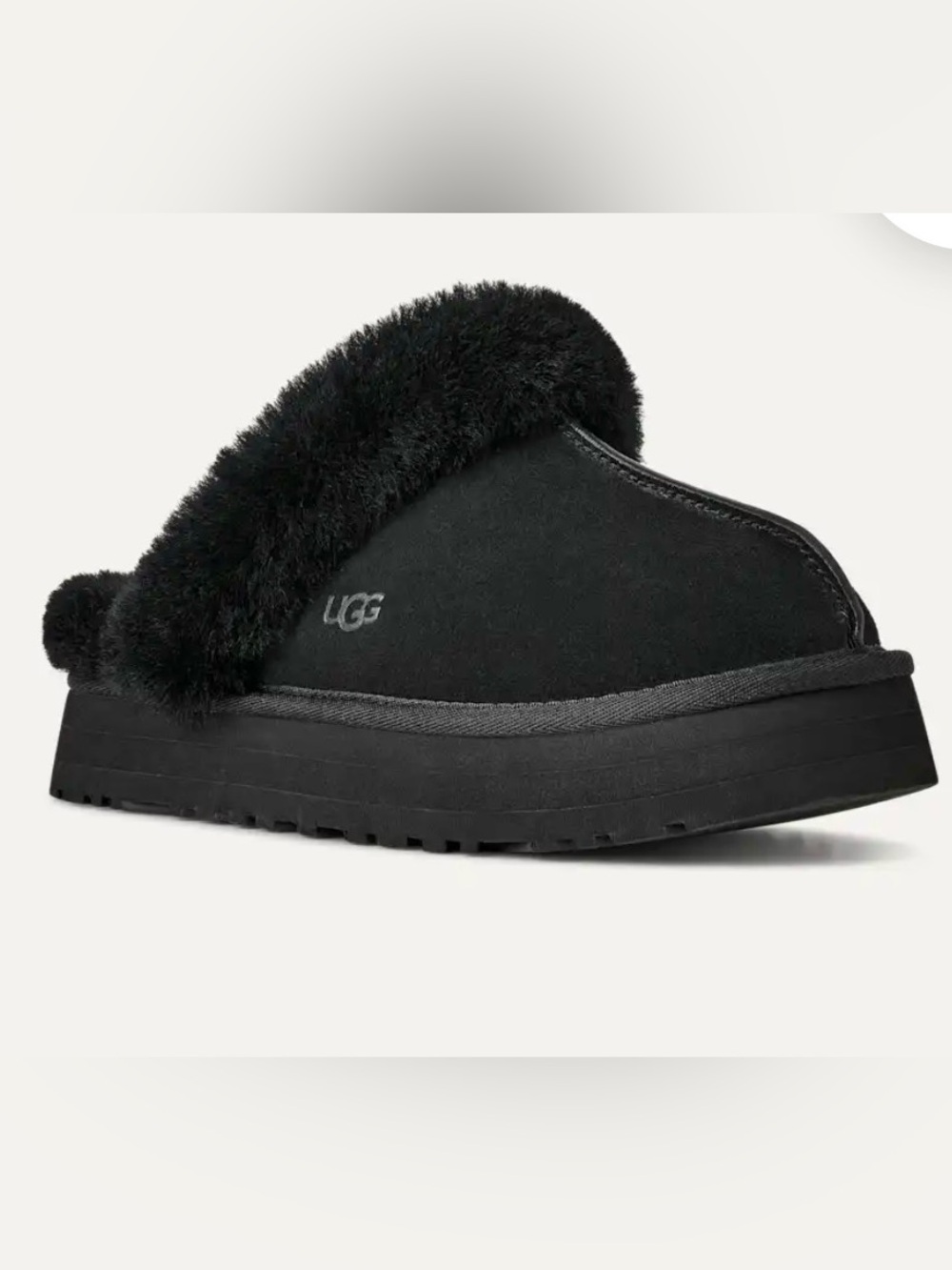 UGG Disquette Women's Black Slippers Size 10